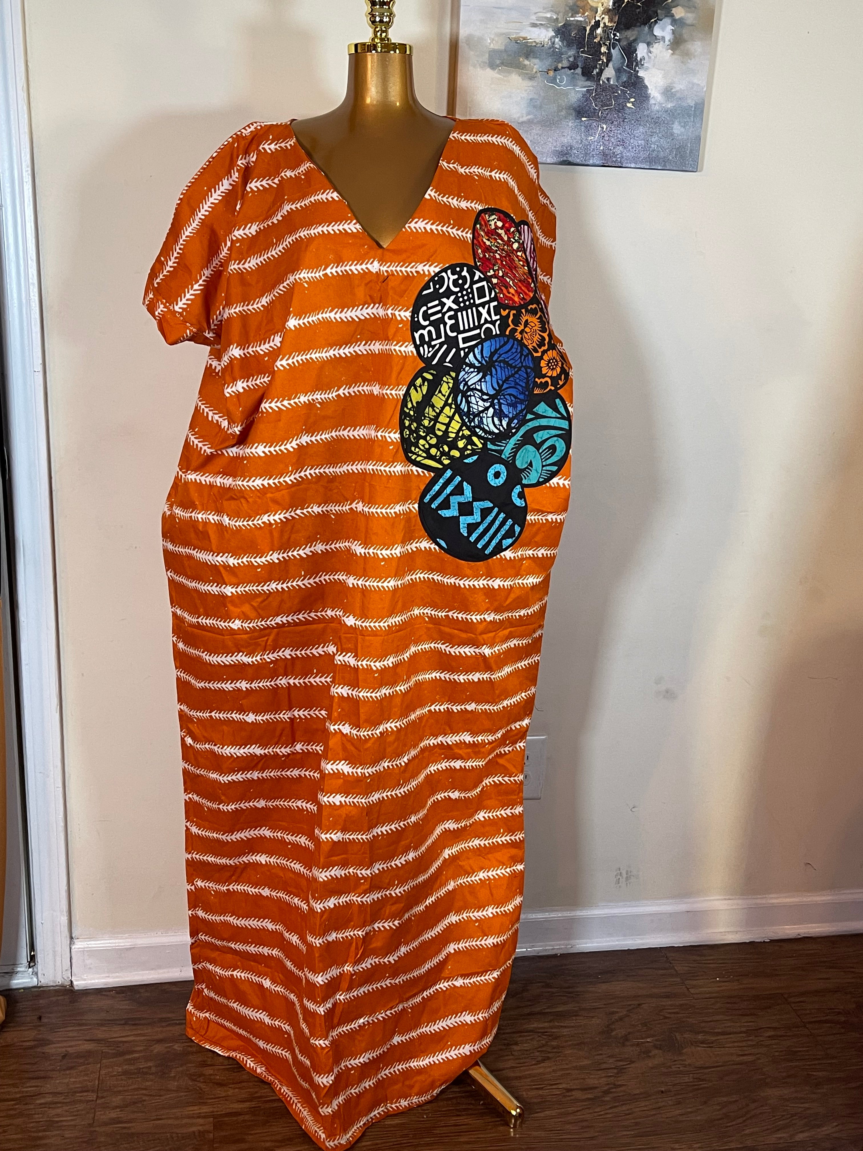 ANKARA PATCHES BUBU DRESS