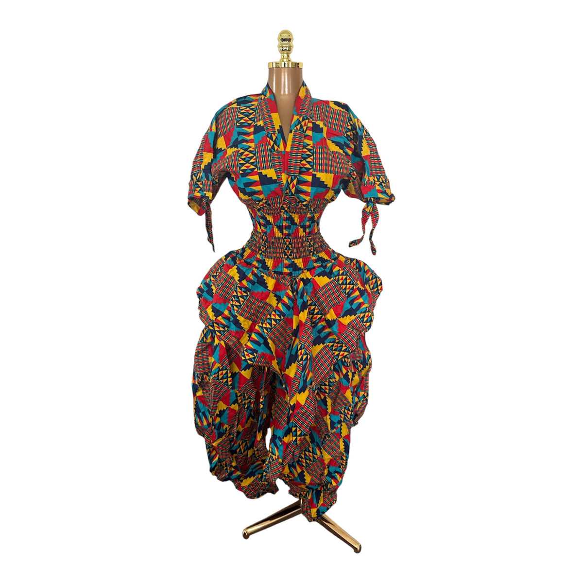LOLA HANDKERCHIEF SKIRT DRESS WITH SHORT SLEEVES