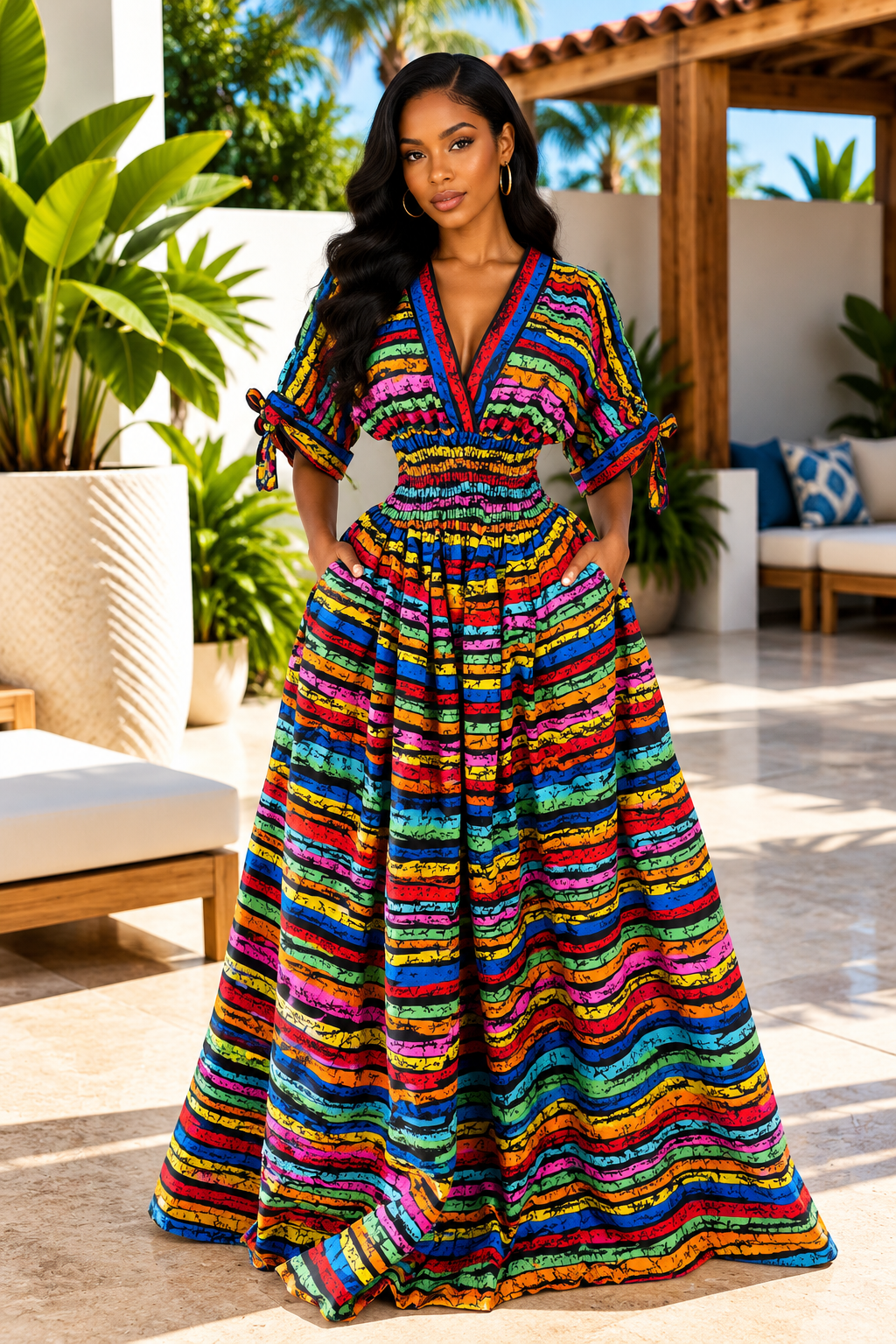 IMADE CINCHED WAIST DRESS