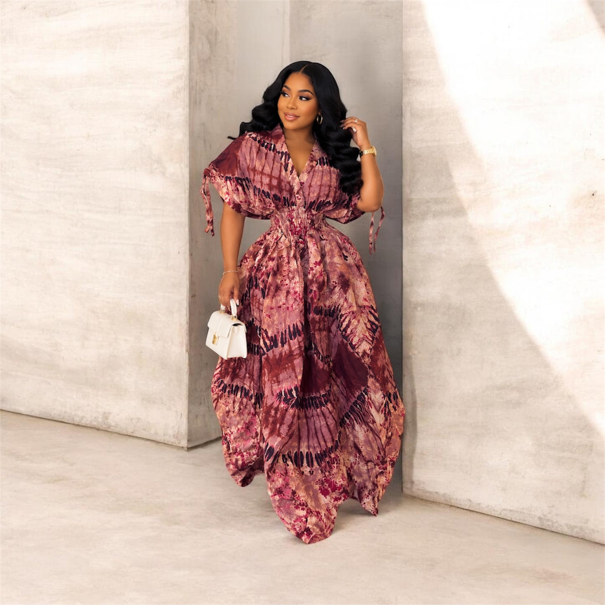 IMADE CINCHED WAIST DRESS