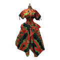 LOLA HANDKERCHIEF SKIRT DRESS WITH DRAWSTRINGs