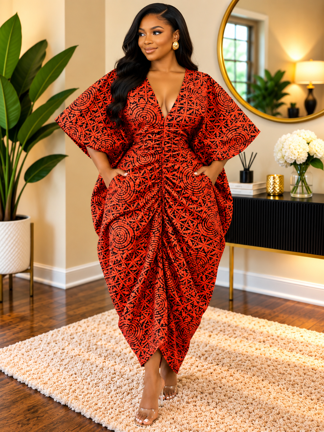 CHIOMA Ruched BUBU  DRESS