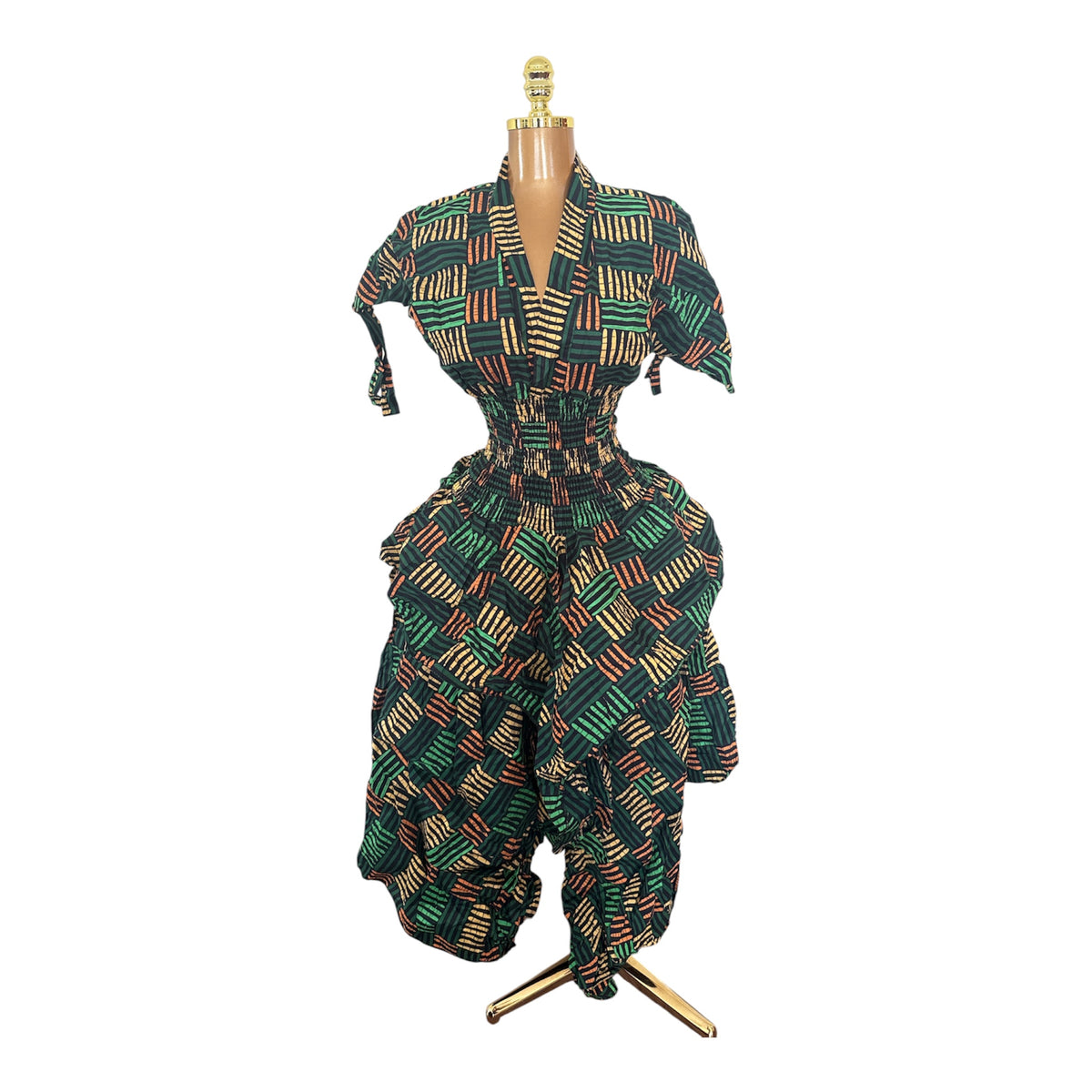 LOLA HANDKERCHIEF SKIRT DRESS WITH SHORT SLEEVES