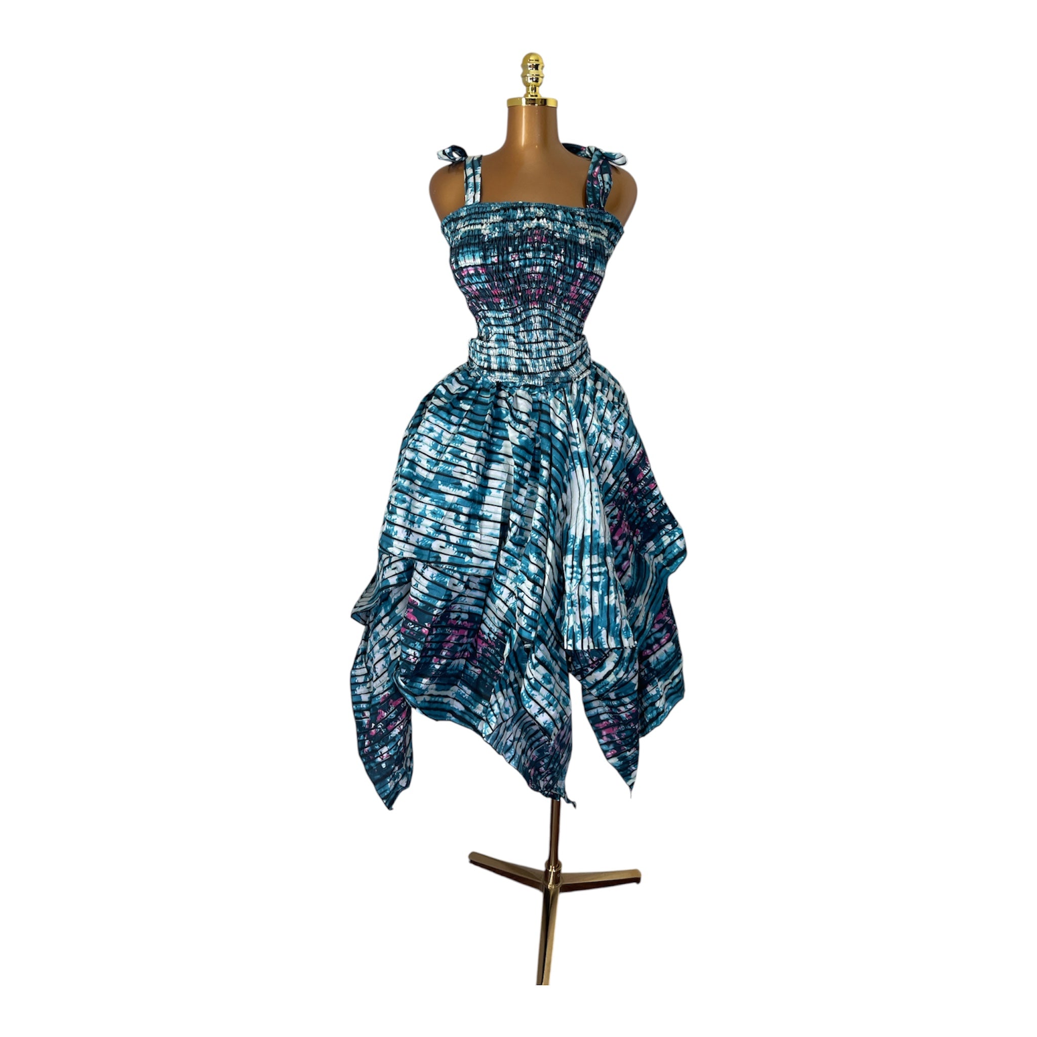 AMINA LUXURY HANDKERCHIEF SKIRT SET