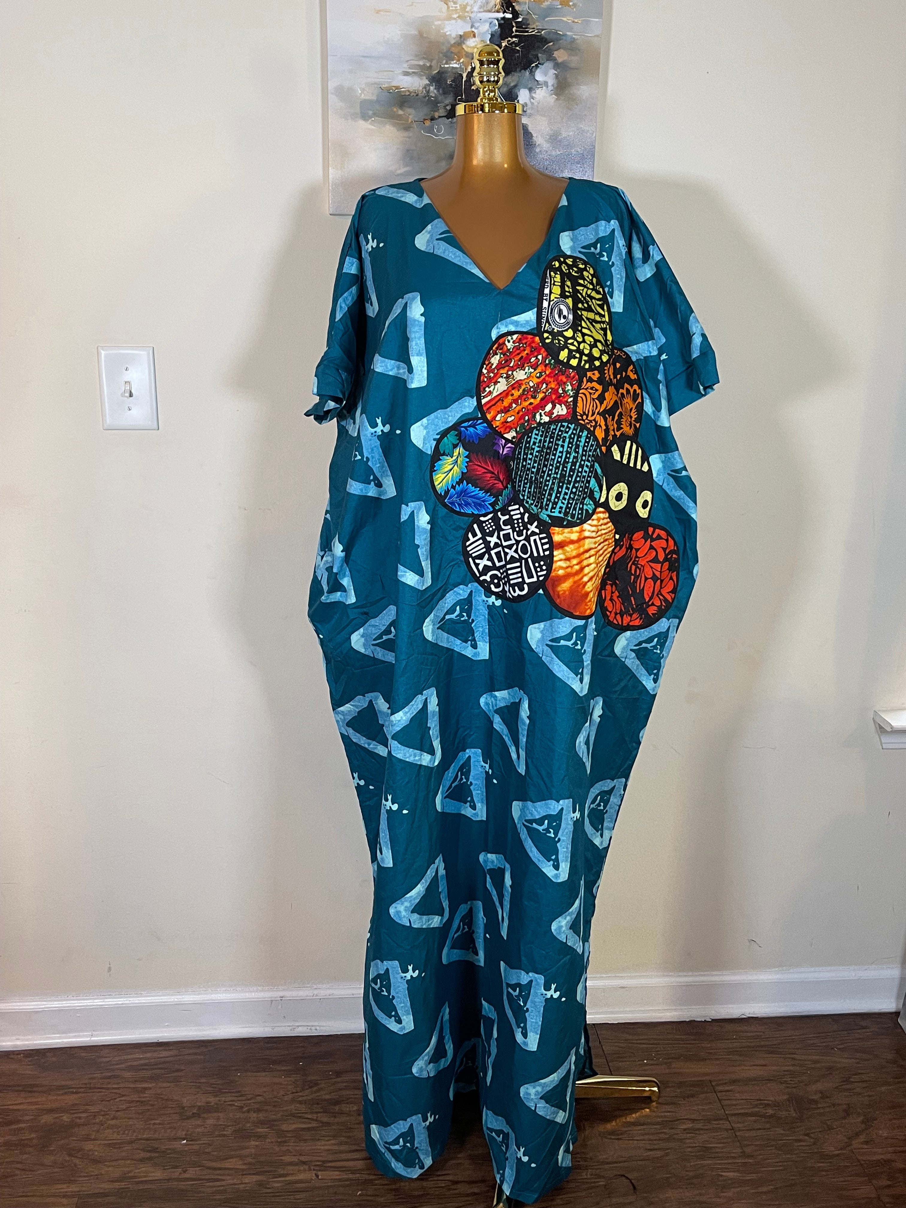 ANKARA PATCHES BUBU DRESS