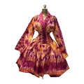 ASHANTI ANKARA KIMONO SMOKED DRESS