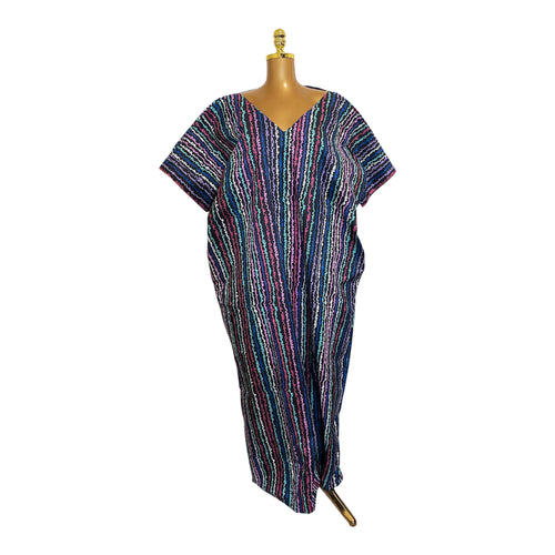 ANKARA CROSS BACK BUBU DRESS