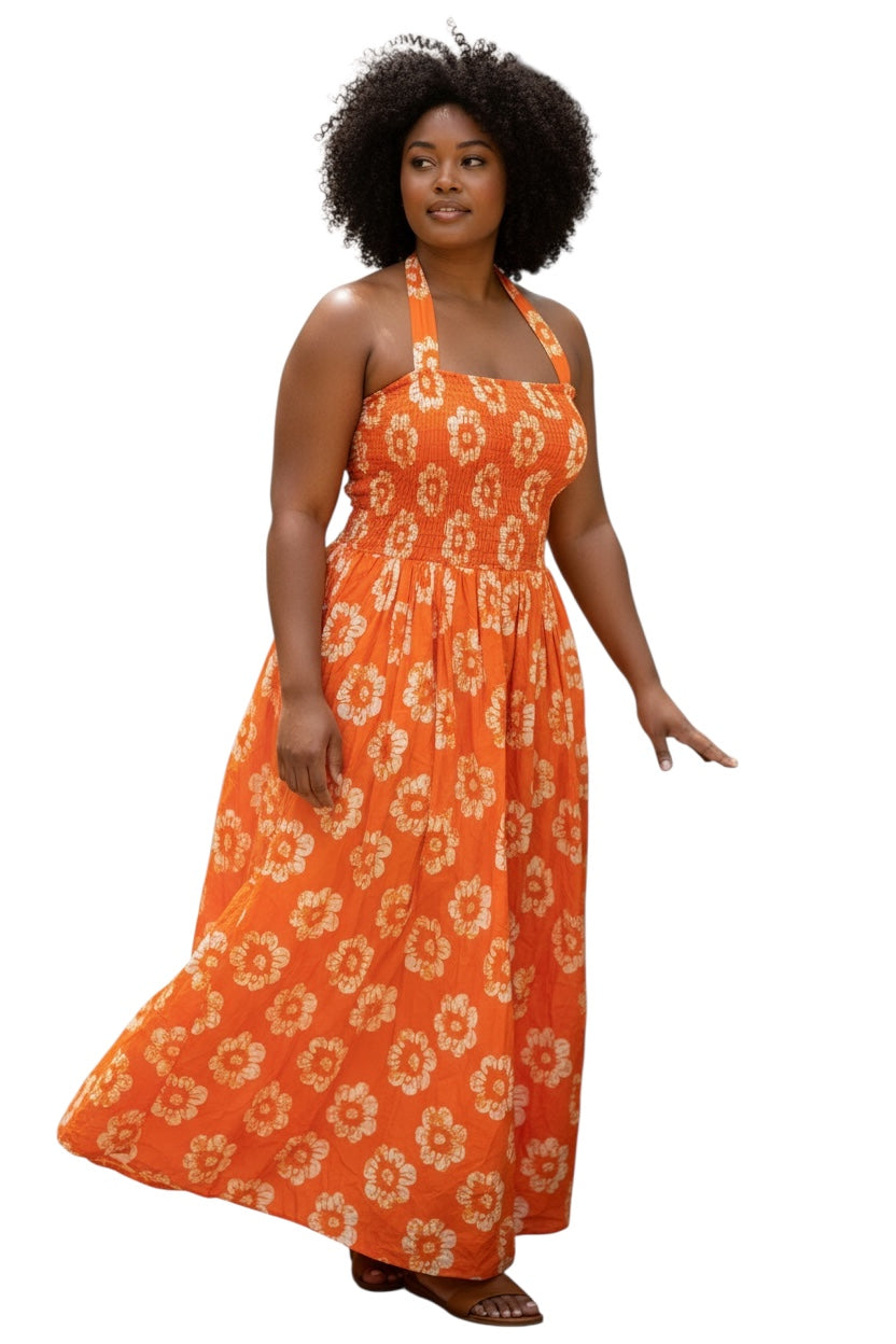 MALISA HALTER NECK DRESS