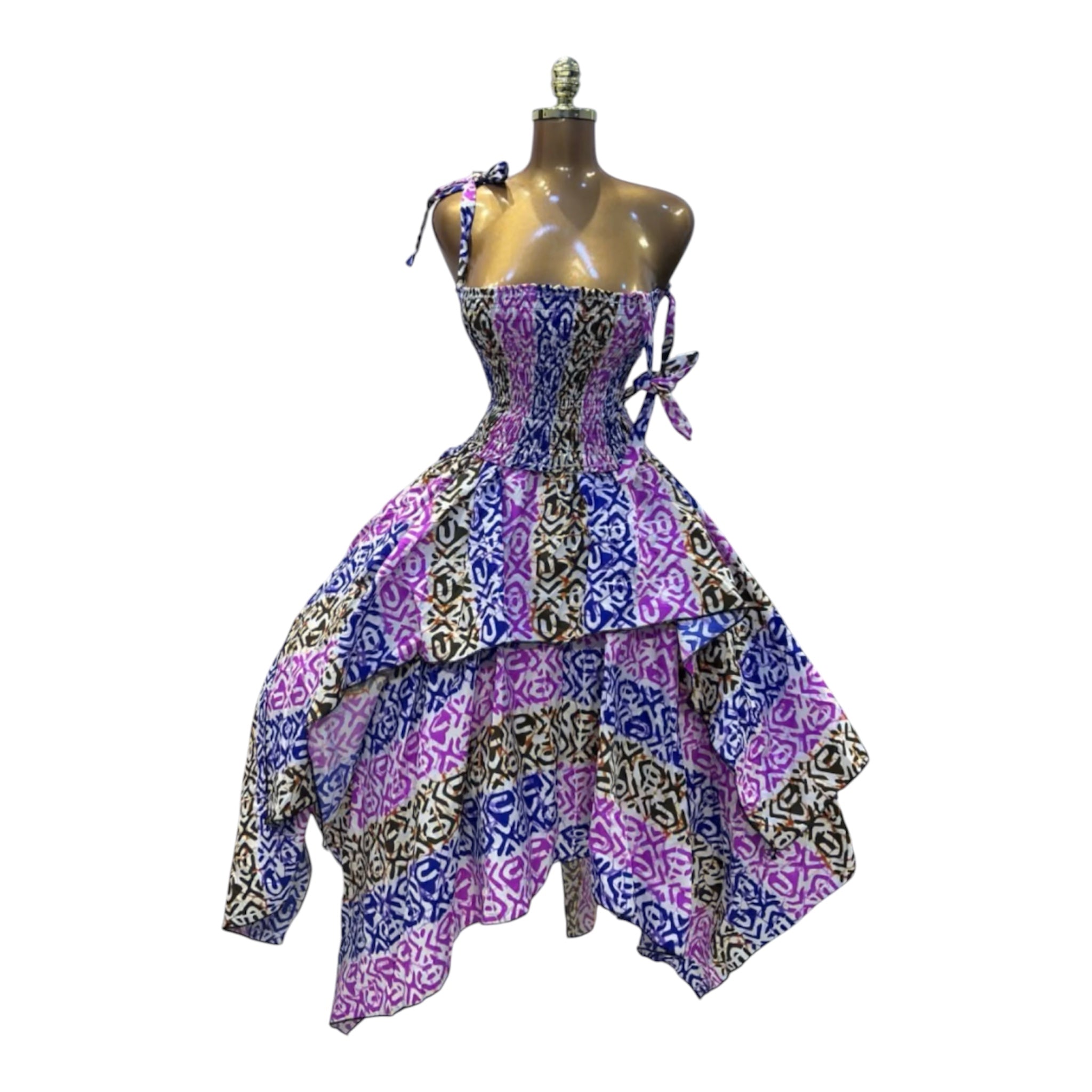 AMINA LUXURY HANDKERCHIEF SKIRT SET