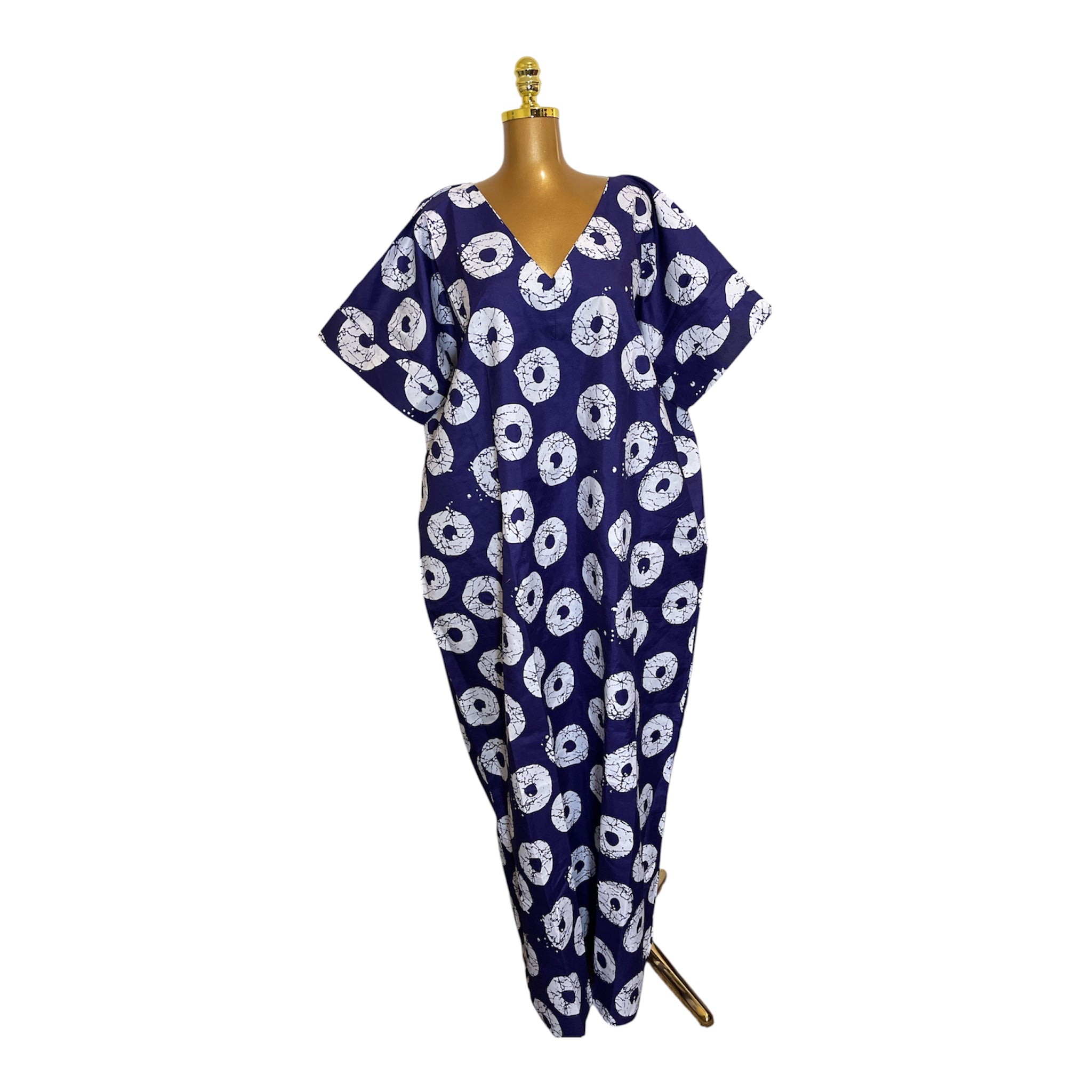 ANKARA CROSS BACK BUBU DRESS