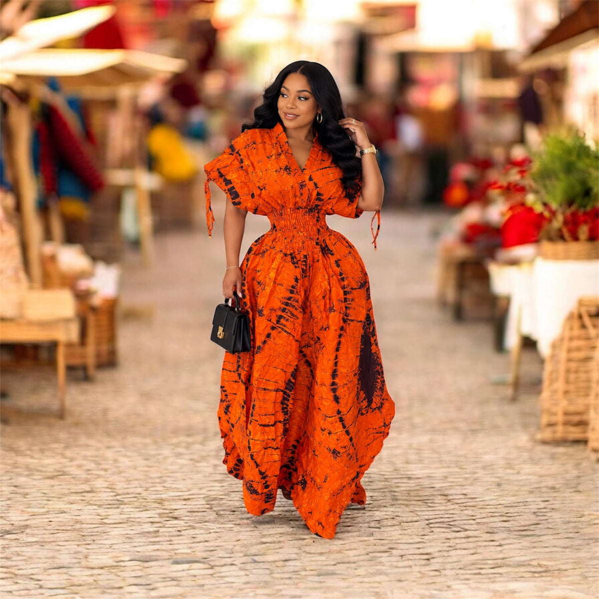 IMADE CINCHED WAIST DRESS