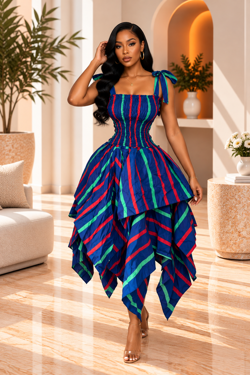 AMINA LUXURY HANDKERCHIEF SKIRT SET