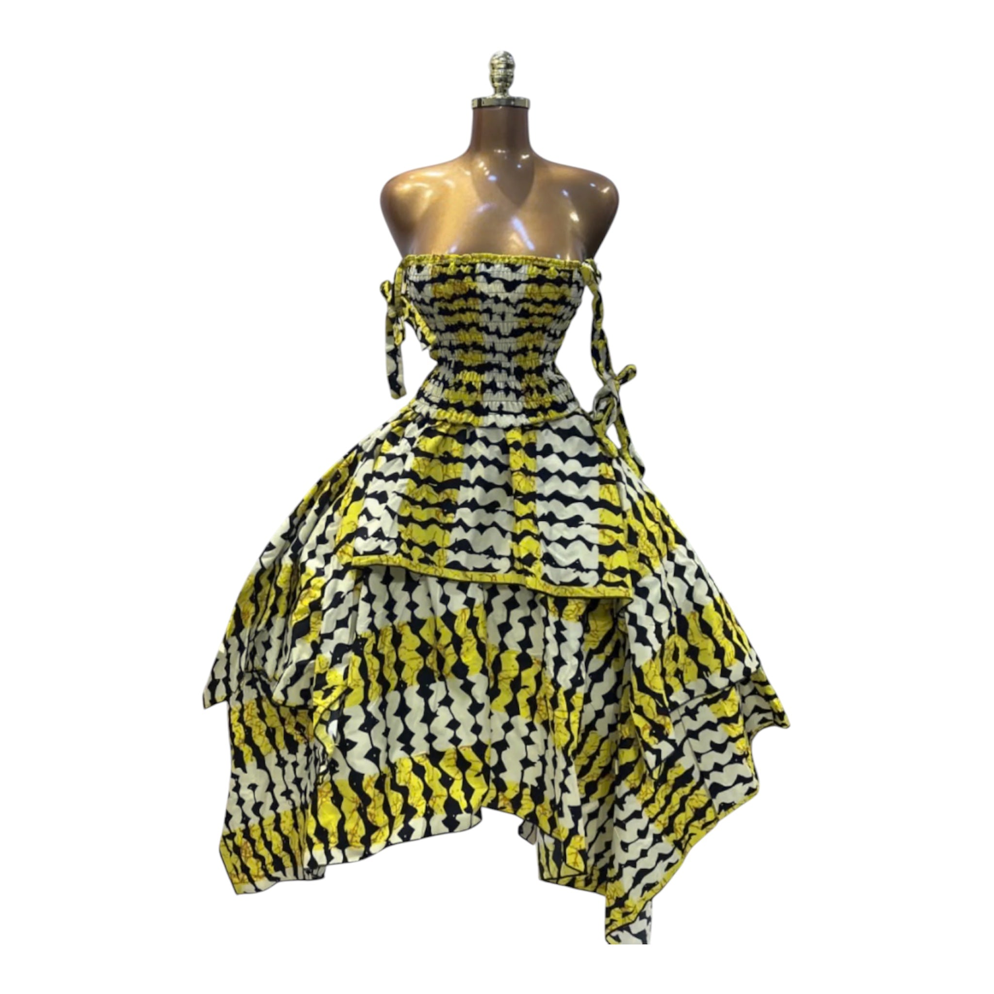 AMINA LUXURY HANDKERCHIEF SKIRT SET