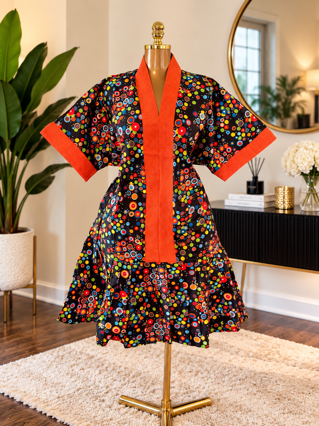 ASANTEWAA SHORT DRESS WITH BELT