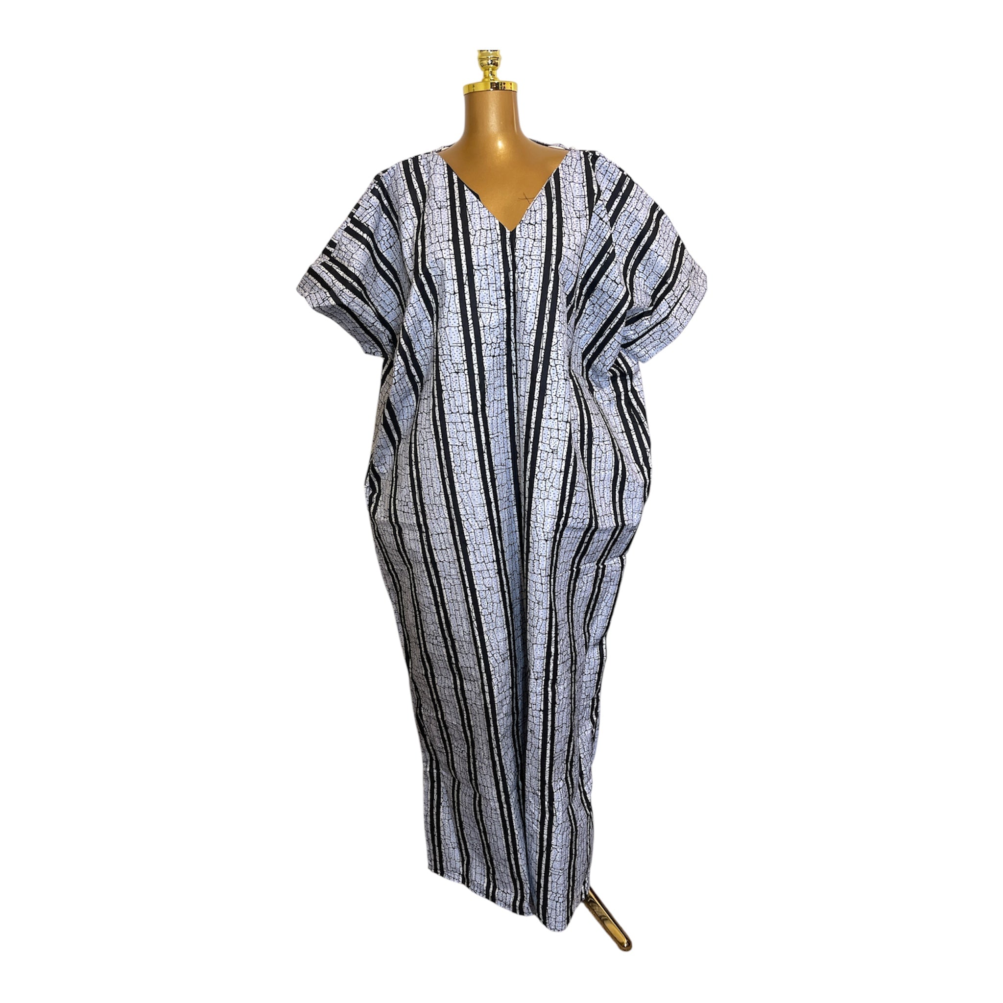 ANKARA CROSS BACK BUBU DRESS