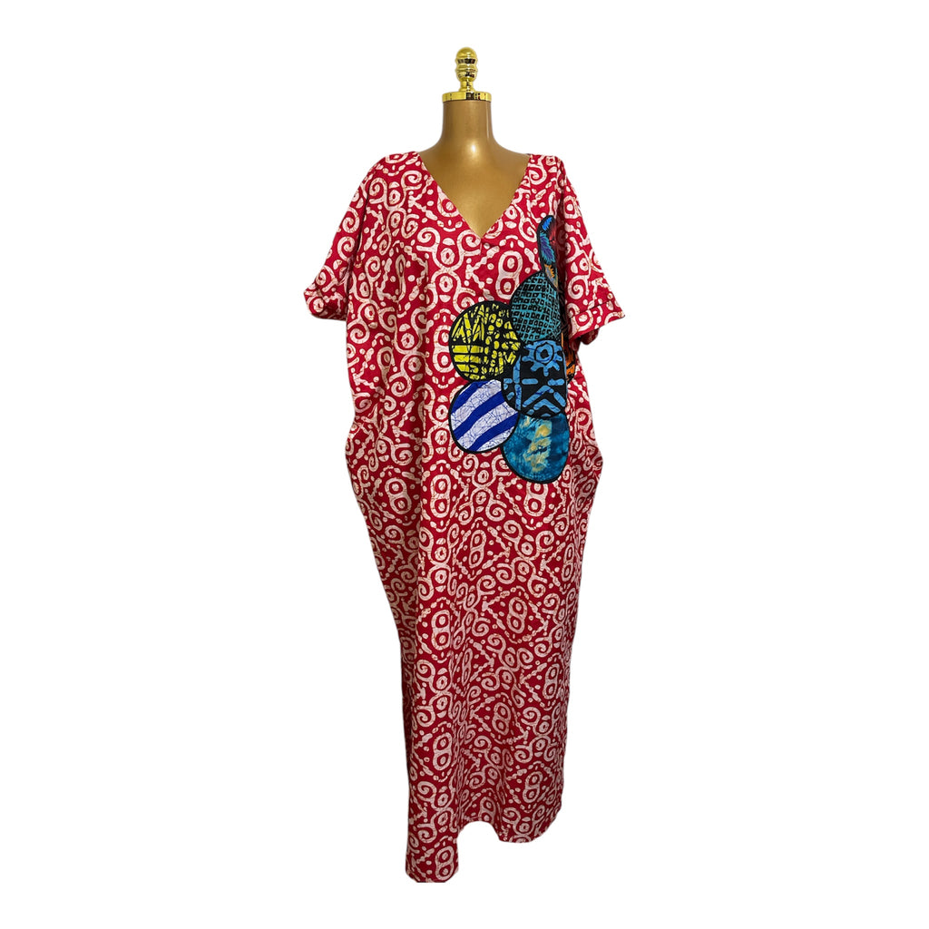 ANKARA PATCHES BUBU DRESS