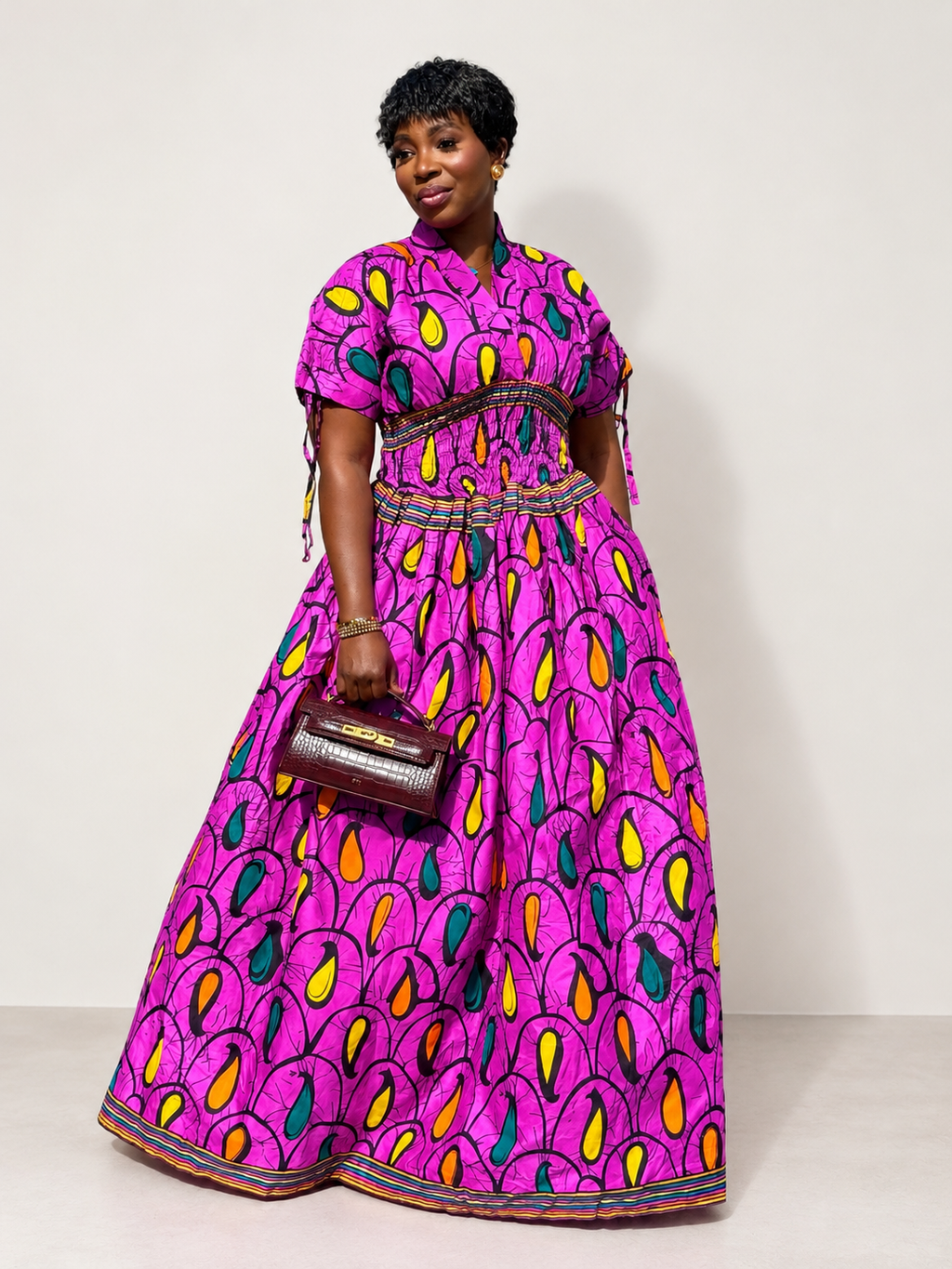 IMADE CINCHED WAIST DRESS