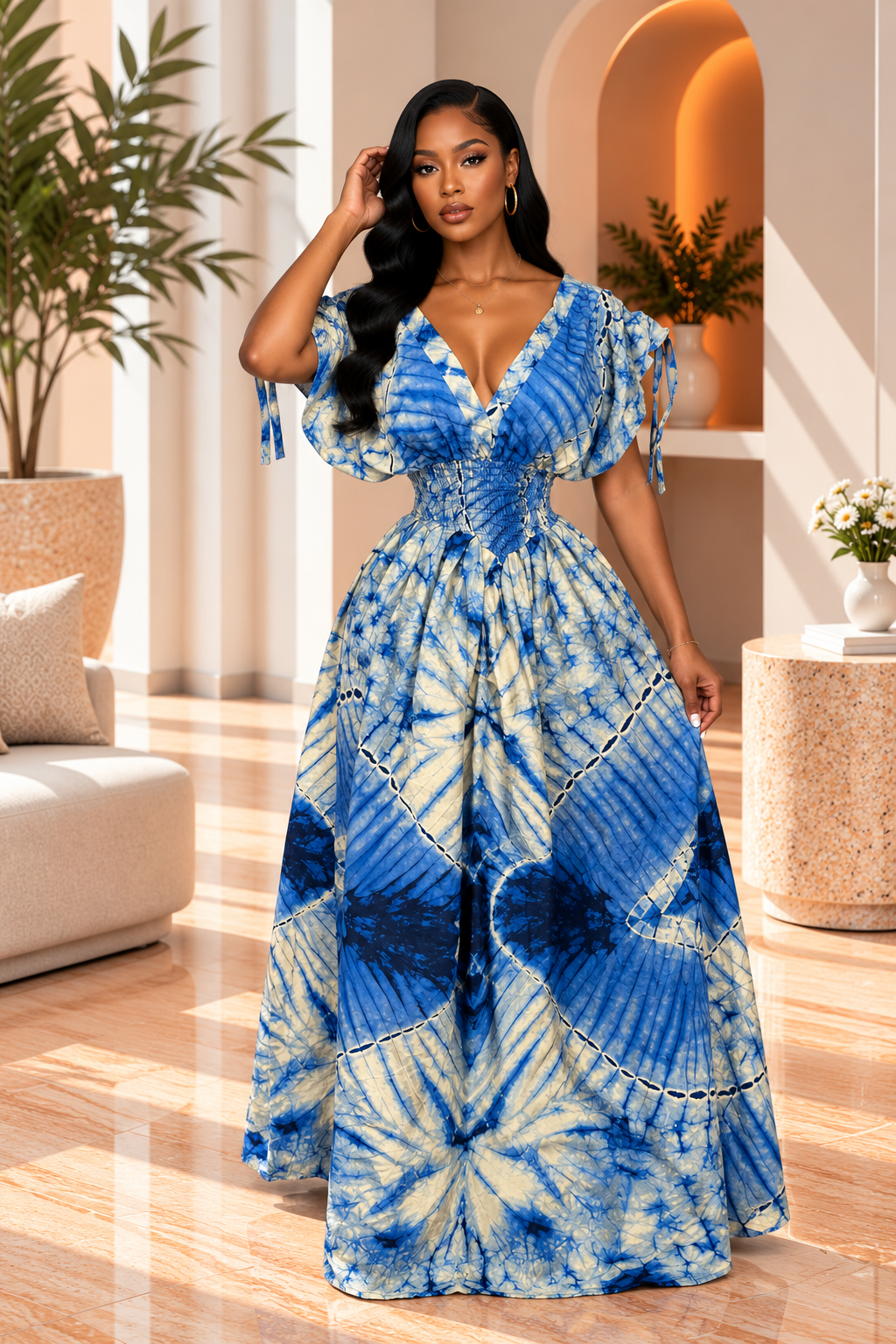 ANNICA DRAWSTRING DRESS